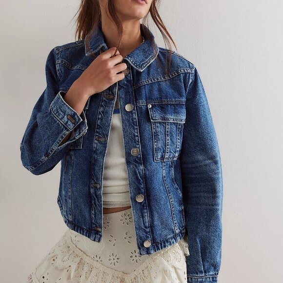 Free People Jackets & Blazers - Free People We The Free Jade Denim Jacket